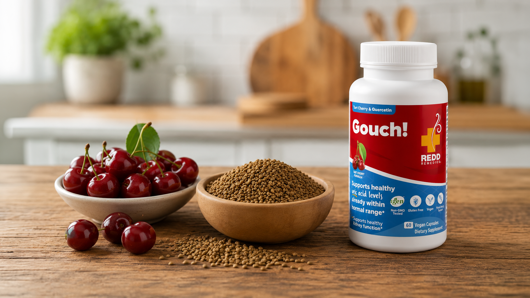 Tart Cherry, Celery Seed and Gouch! Comparison